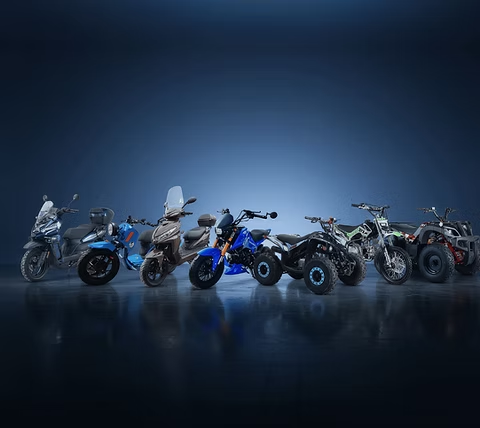 Ice Bear motorcycle, scooter, and offroad lineup